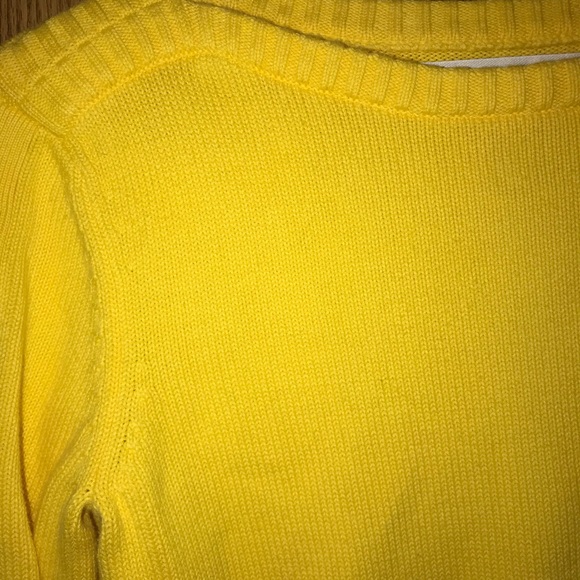Vintage 💛 Tommy Hilfiger yellow snap sweater S - Picture 5 of 6